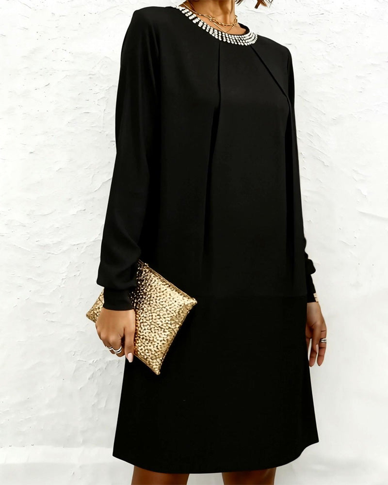 Kjole Moderne Og Elegant Lang Ærme