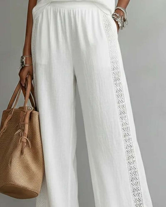 Todelt Sæt Hollow Out Halter