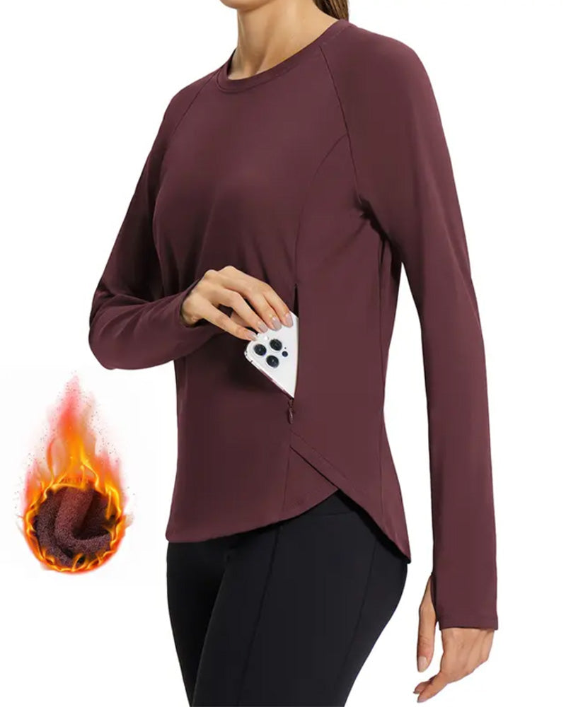 Langærmede Skjorter Med Fleeceforing