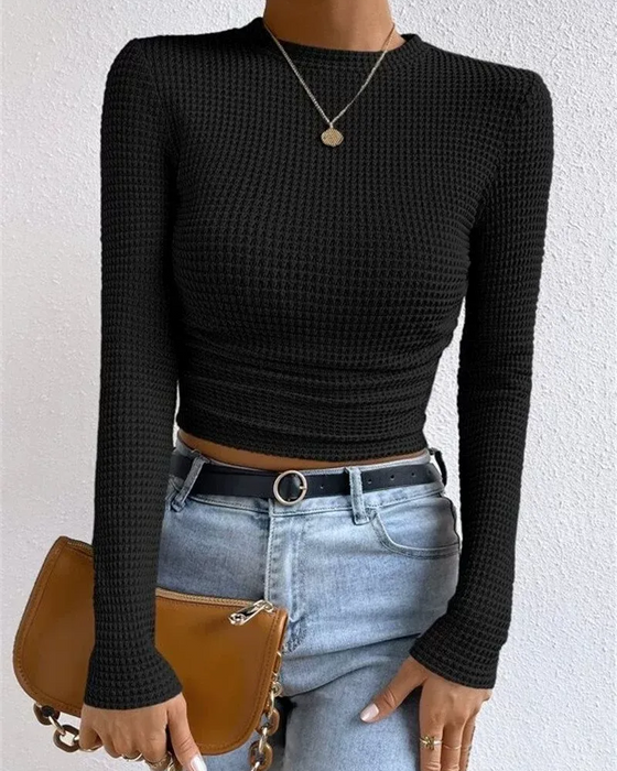 Top Slim Fit Alsidig Lang Ærme