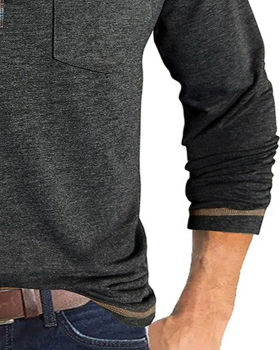 Bluse Herre Knap Revers Polo