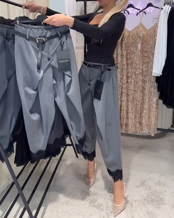 Bukser Modne Knipling Stiksning Harem