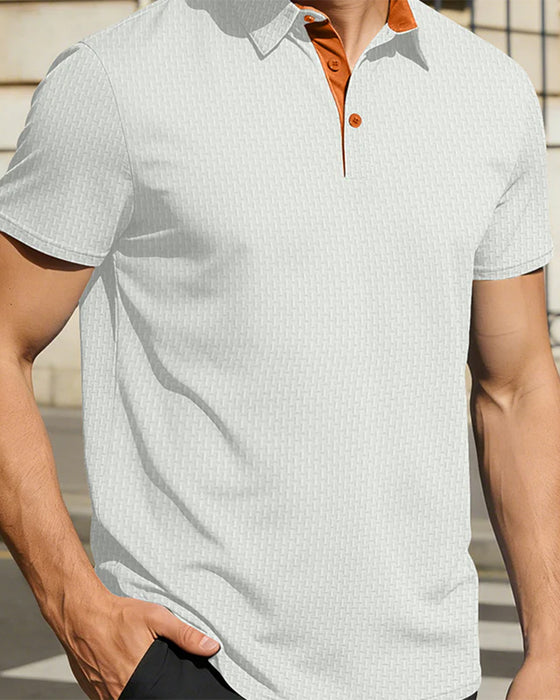 Herre T-Shirt, Ensfarvet, Korte Ærmer