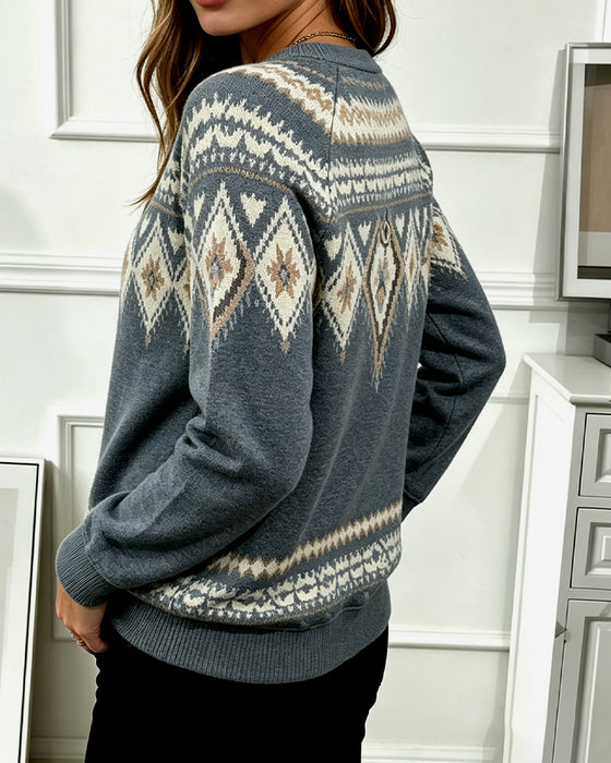 Sweatshirt Lynlås Trykt Lang Ærme