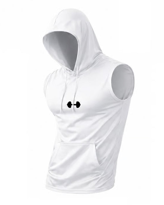 Tank Top Hættetrøje Ærmeløs Snor