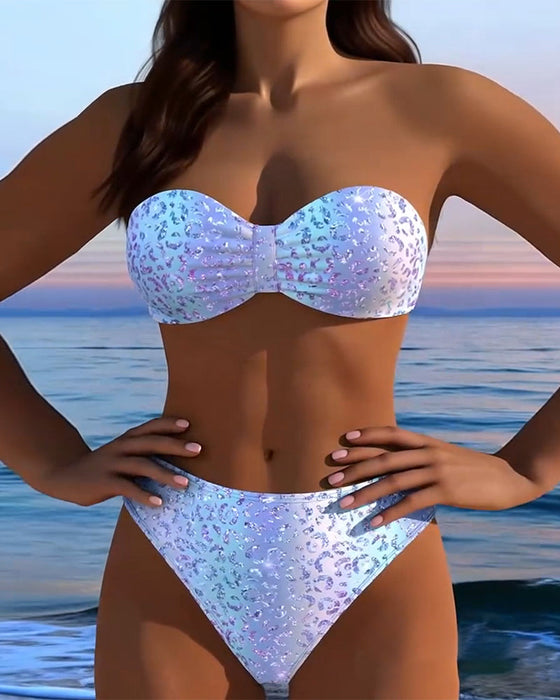 Bikini Leopardprint Bandeau