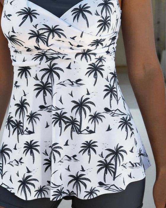 Tankini Nederdel Talje Patchwork