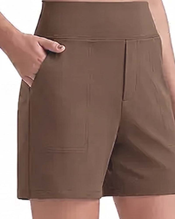 Shorts Høj Talje Atletisk Løb