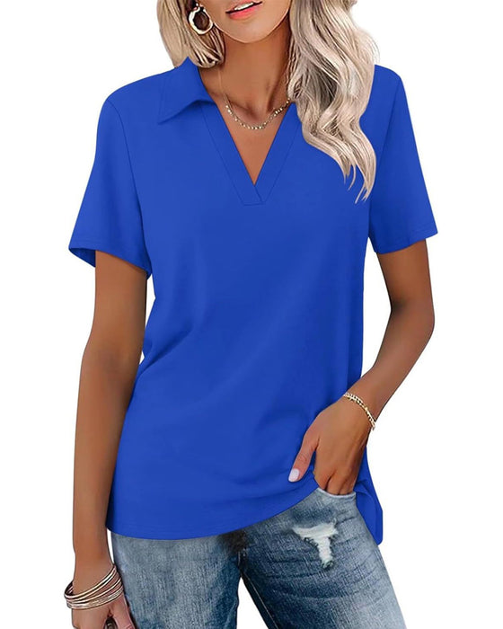 T-Shirt Kort Ærme V-Hals Polo