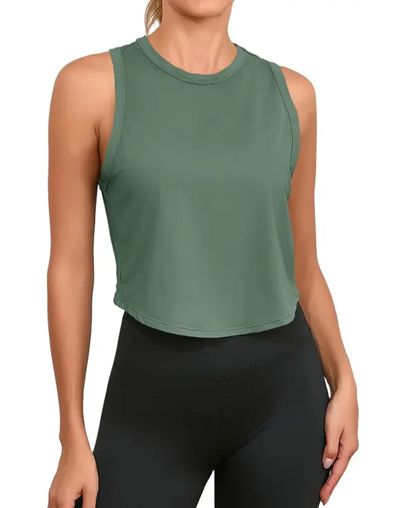 Tank Top Sportslig Croppet