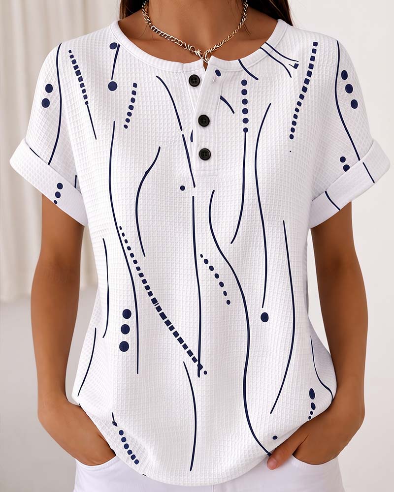 T-Shirt Rund Hals Kortærmet