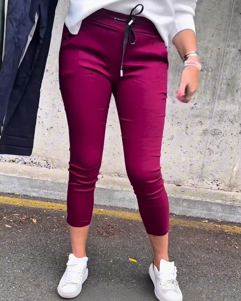 Bukser Elastisk Træksnor Blyant