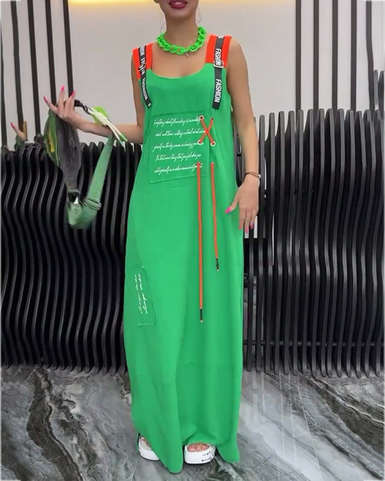 Kjole Ærmeløs Personlig Bogstavtryk