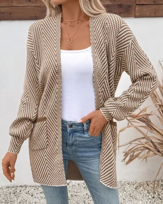 Cardigan Lommer Lang Sweater