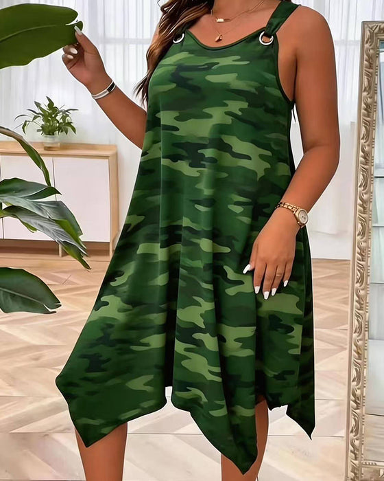 Kjole Metalring Camouflage