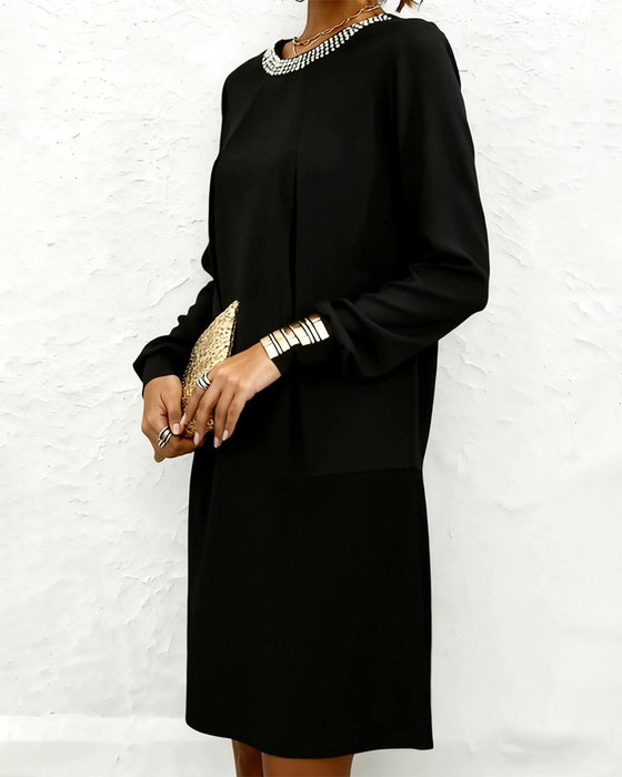 Kjole Moderne Og Elegant Lang Ærme