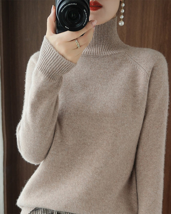 Elegant hvid turtleneck