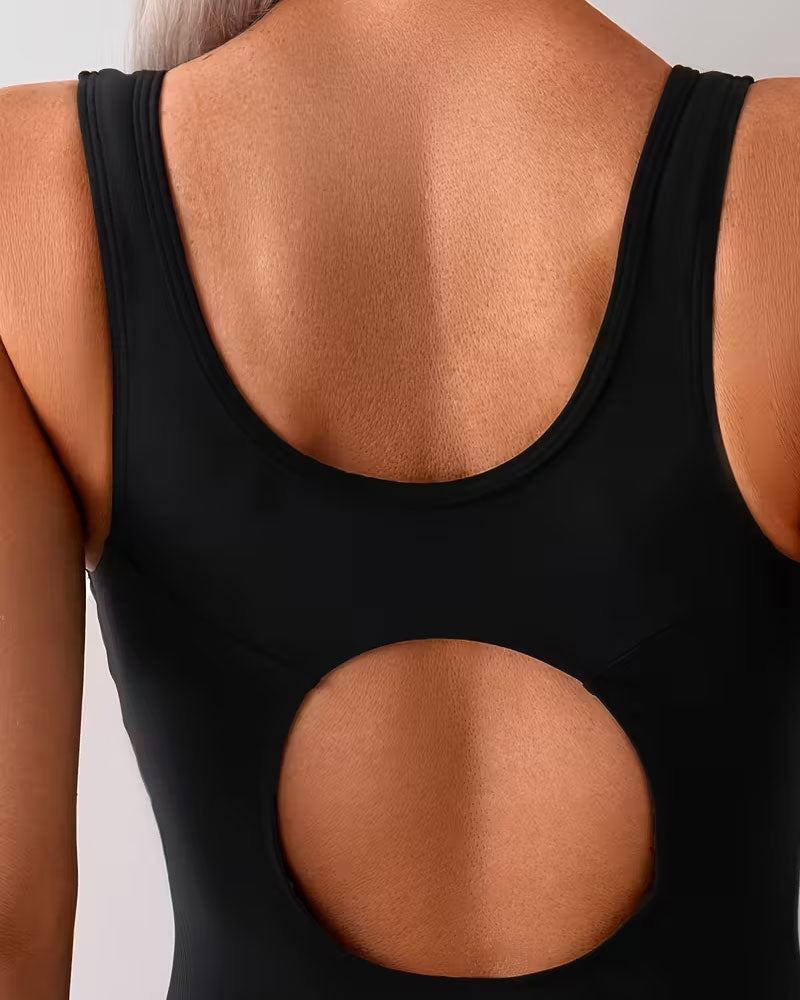 En-Delts Badedragt Farveblok Trykt