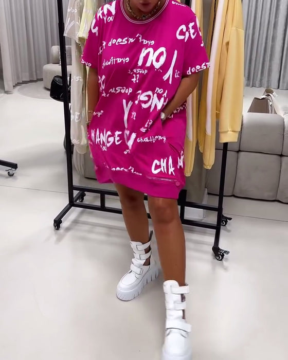 Kjole Løs Bogstavtryk