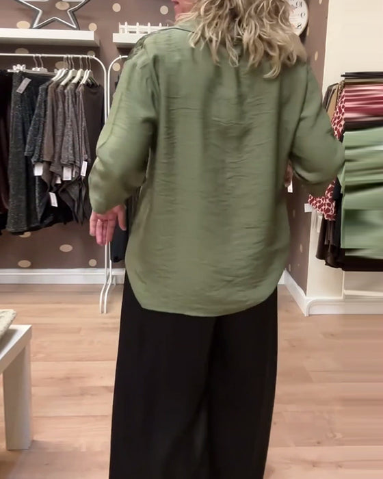 Skjorte med leopardprint