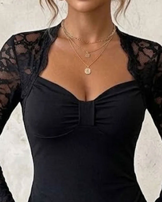 Top Twist Knude Blonde Patchwork Figursyet
