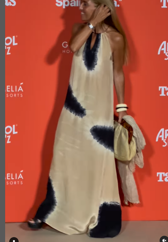 Kjole Ærmeløs Gradient Halterneck