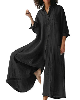 Jumpsuit Slag Løs Draperet Afslappet