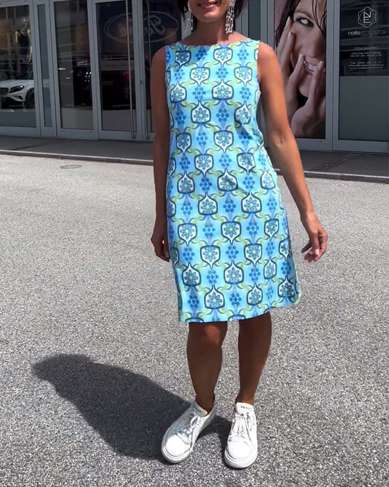 Slim fit kjole uden ærmer