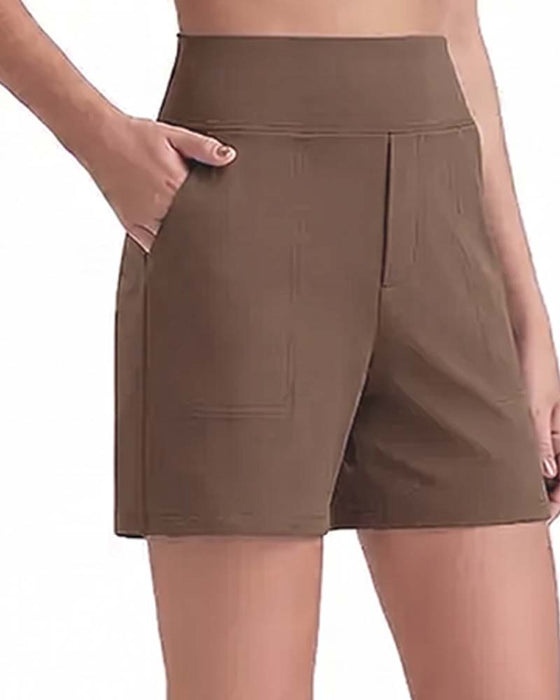 Shorts Høj Talje Atletisk Løb
