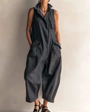 Jumpsuit Slag Ærmeløs Lomme Cargo