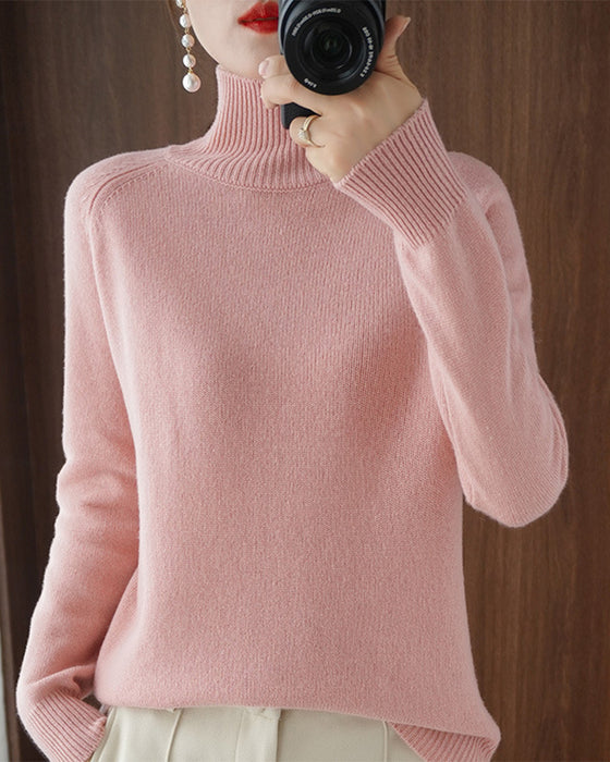 Elegant hvid turtleneck