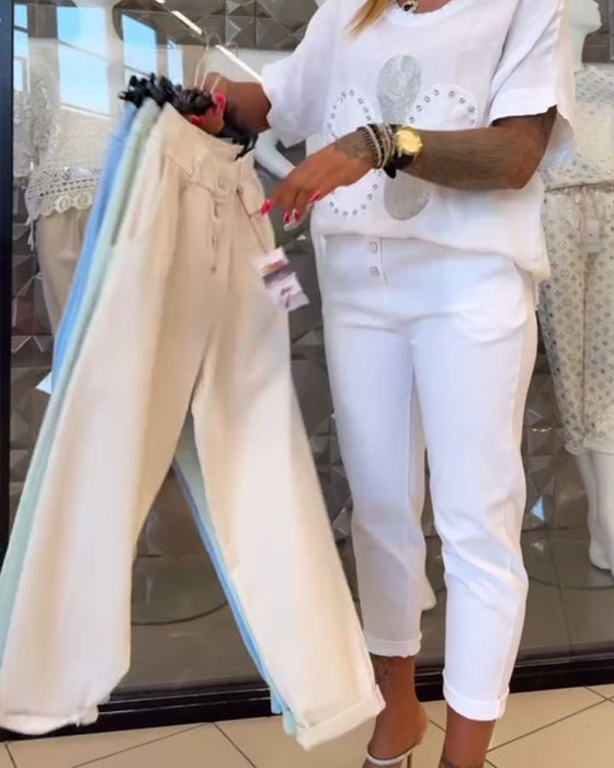 Bukser Casual Stretch Lige