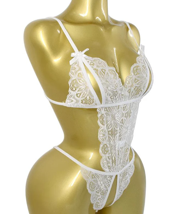 Lingerie Blonder Sløjfe En Del Sexet