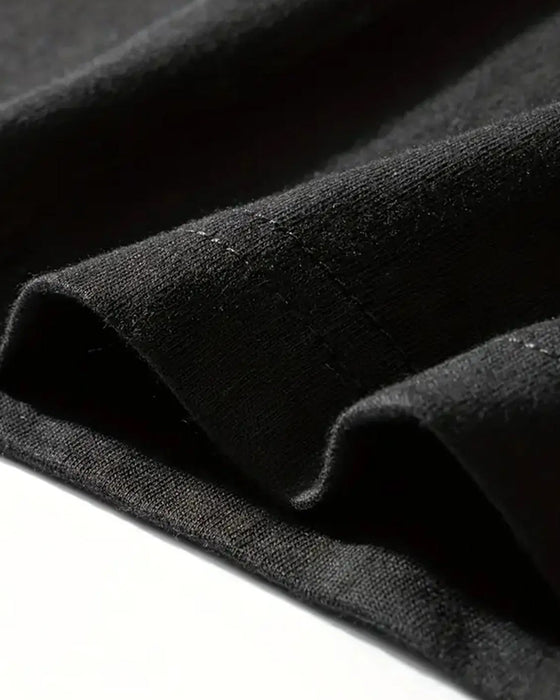 T-Shirt Rund Hals For Og Bag Tryk Unisex