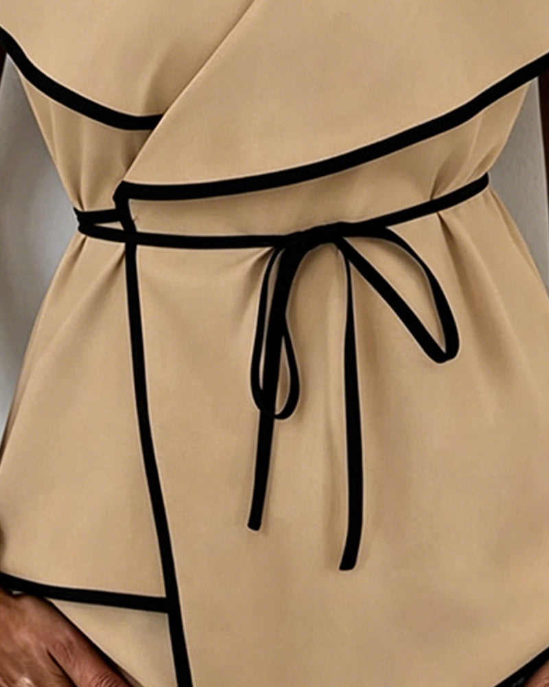 Bluse Ruffle Kryds Bind