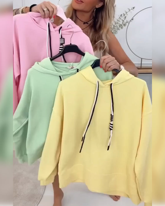 Todelt Jakkesæt Street Style Sweatshirt Sport