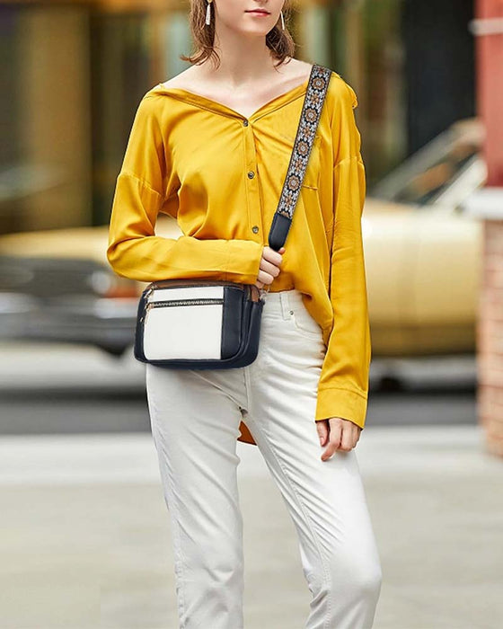 Multifunktionel crossbody-taske med lynlås