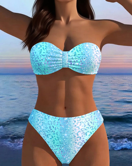 Bikini Leopardprint Bandeau