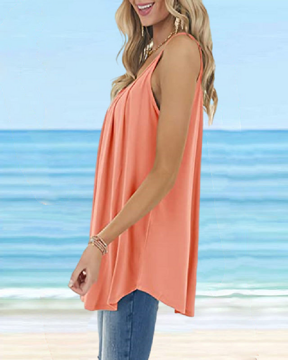 Camisole Kvinder Basic Rund Hals