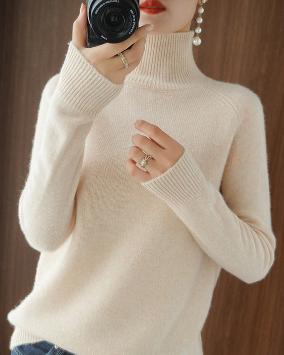 Elegant hvid turtleneck