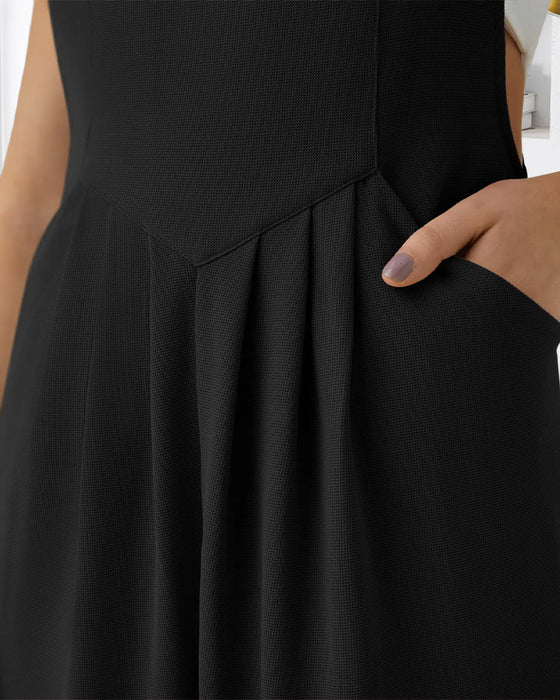 Overalls Ensfarvet Plisseret