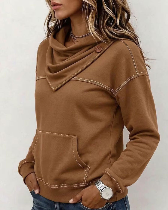 Sweatshirt Stablet Krave Lomme Splejset