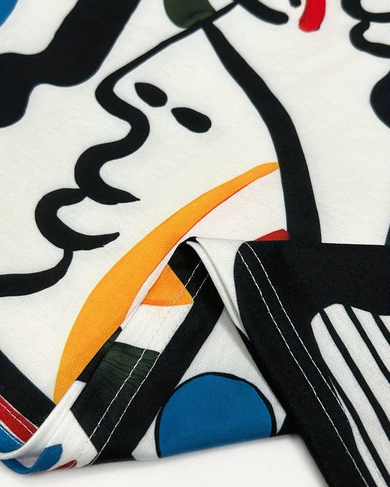 Abstrakt printet top