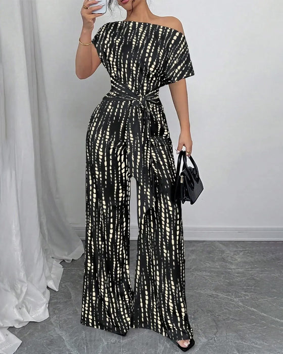 Jumpsuit Enskulder Slips Bred Ben