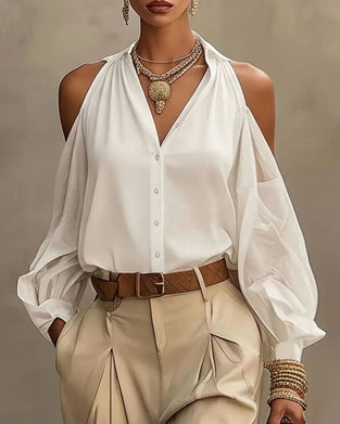 Bluse Off Shoulder Mode