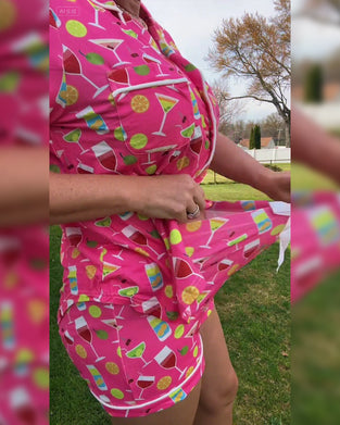 Todelte Sæt Vinflaske Print Casual