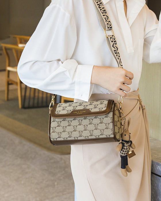 Taske Bjørnetryk Enkel Skuldertaske