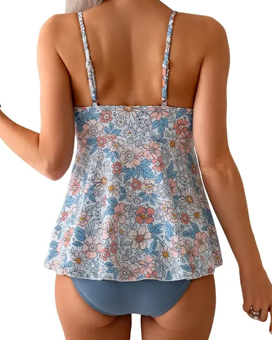 Tankini Tryk Halsrem Hul