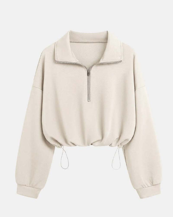 Sweatshirts Lynlås Talje Lang Ærme
