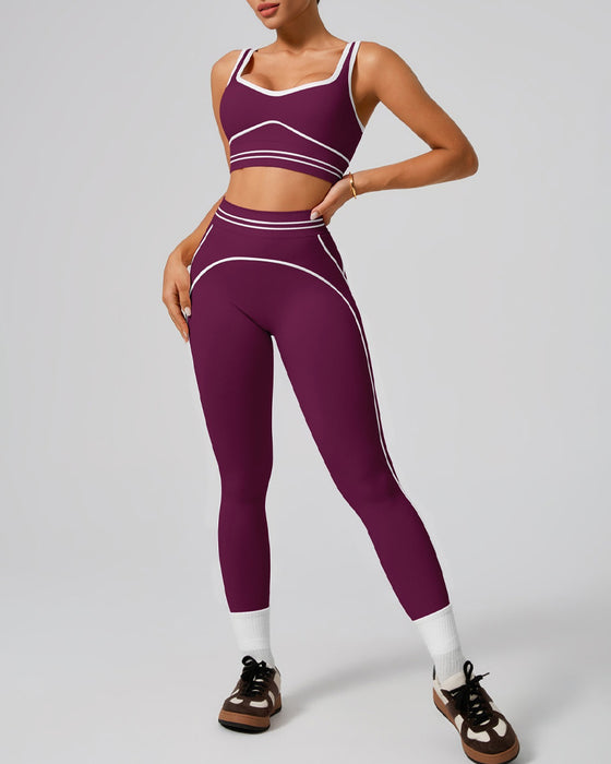 Set Sport Tank Høj Talje Yoga
